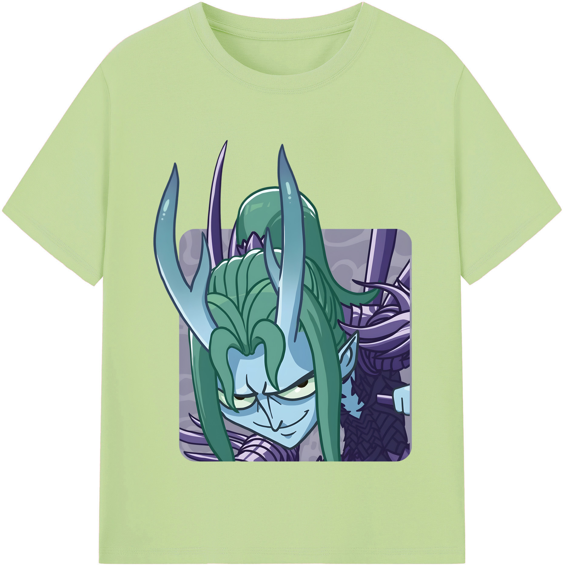 （画像用） Ne Zha 2 ナタ 魔童の大暴れ 綿100％半袖Tシャツ（フロントプリント）
